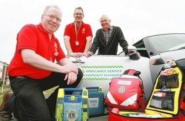 Man campaigns to purchase defibrillators – then has life saved by one